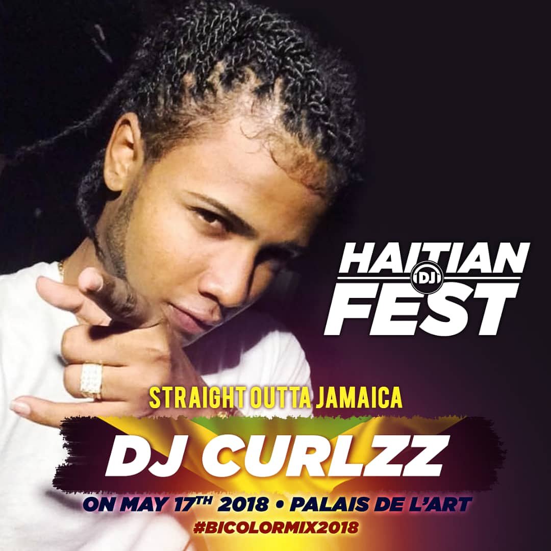 partyzone_haiti's tweet photo. A taste of #Jamaica at the 13th annual of #Bicolormix #haitiandjfest #hdf2018. Welcome #djCurlzz ☑💯 #pzhaiti https://t.co/4WKaw5d6b6