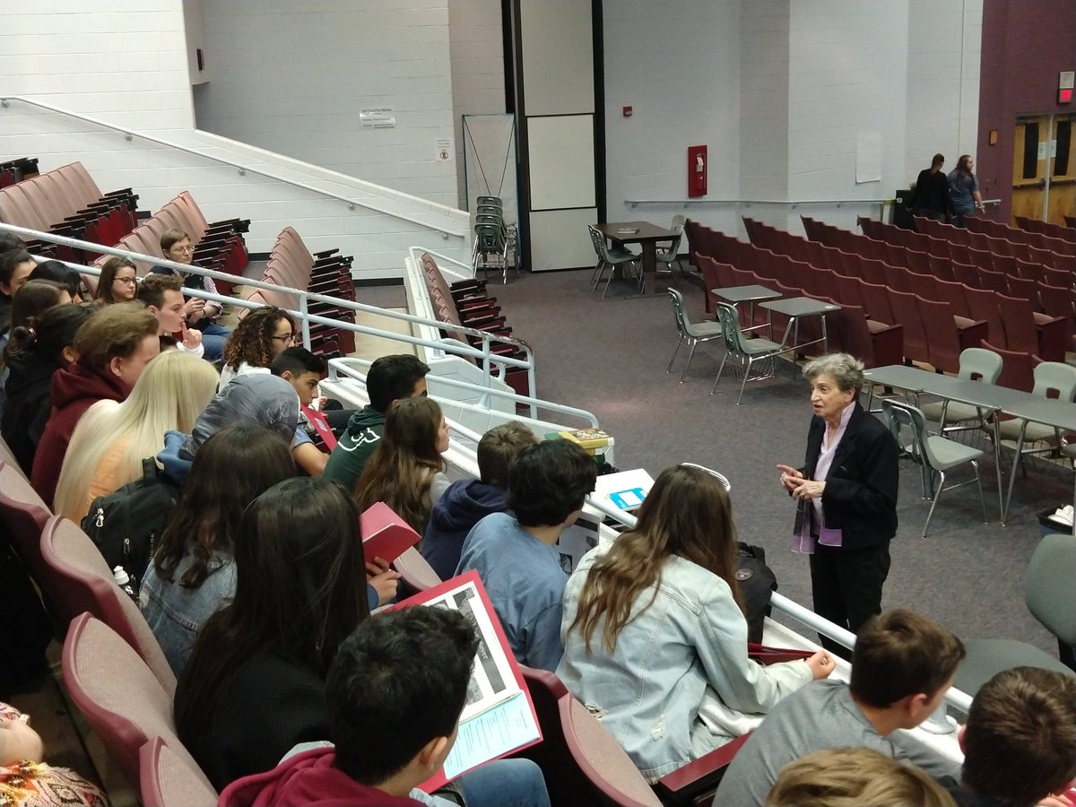 LoudounIYLS's tweet photo. Dominion Jewish Student Association students and their sponsor Nicole Korsen ensured the stories of five Holocaust Survivors will live on around the world. This afternoon delegates "adopted a survivor" and will share their story with others. #liyls2018 https://t.co/XRssfZuoxs