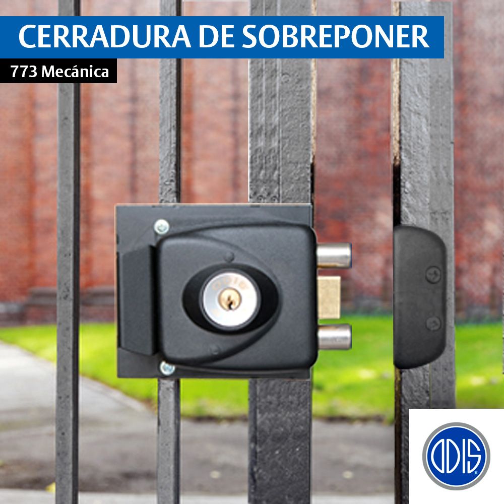 ODIS on Twitter: "En #Odis pensamos en la seguridad para tu casa y hemos desarrollado la de Sobreponer 773 mecánica, ideal para portones y rejas. Conoce más sobre este producto