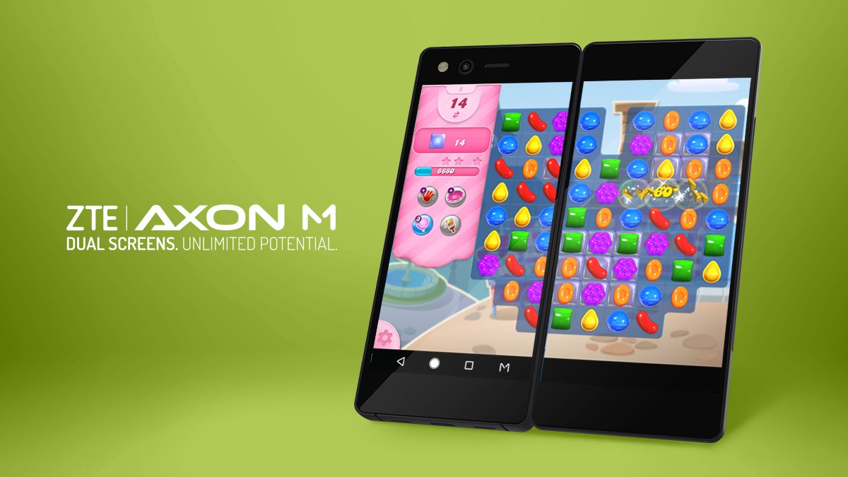 AxonPhone's tweet image. Your favorite apps - with double the screen! Bigger is better with the all new Axon M. fal.cn/4IYa