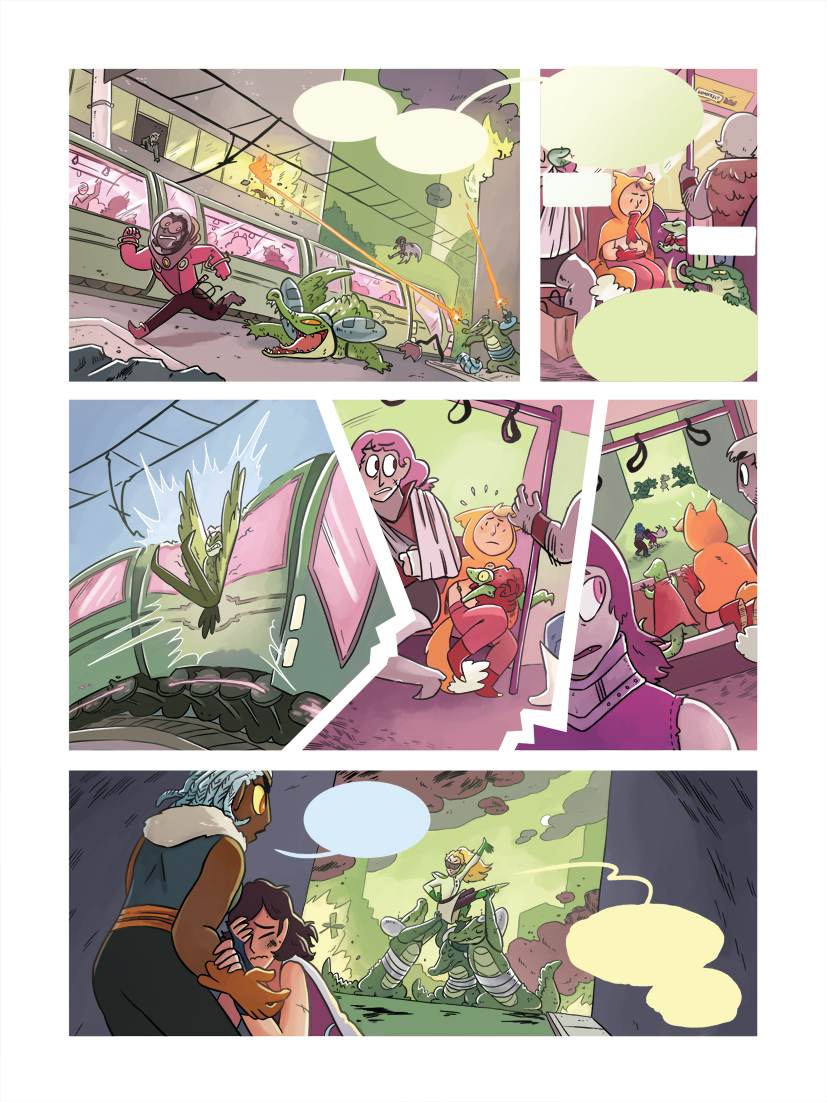 Here's some of my favorite pages! Also, special thanks to @alizabees for flatting/painting help! ???