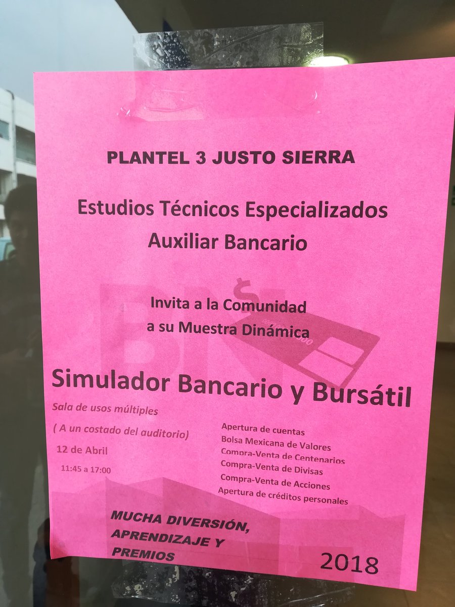 PatyOrtegaM's tweet photo. Excelente ejercicio del Simulador Bancario y Bursátil de @Prepa3_UNAM Felicidades @JxP_48 @UNAM_MX https://t.co/sVpJsEMPFh
