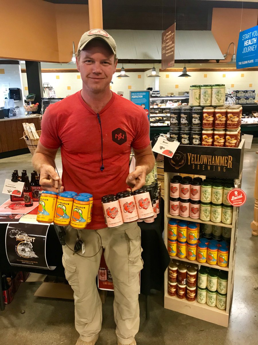 YellowhammerRep's tweet photo. Yes, EJ CAN double down @EarthFare Auburn.  #cheatinheart #tminuskolch #ThirstyThursday #canfan @YellowhammerAle https://t.co/LvunFuIrSX