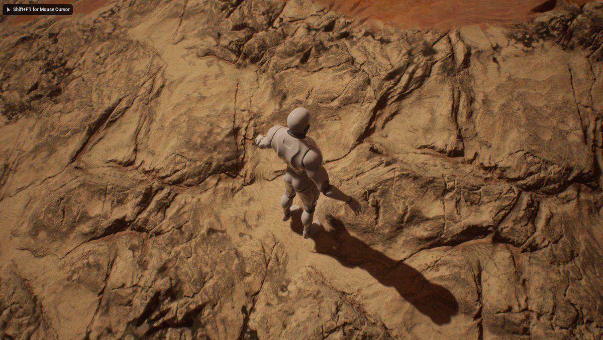 seehrart's tweet photo. MARS inside UE!
I have worked a ton on the landscape with very cool features. And a simple but extremely useful debugging tool included with it. #gamedev #marsseries #unrealengine #ue4 #substancedesigner https://t.co/JEHTySSZSt