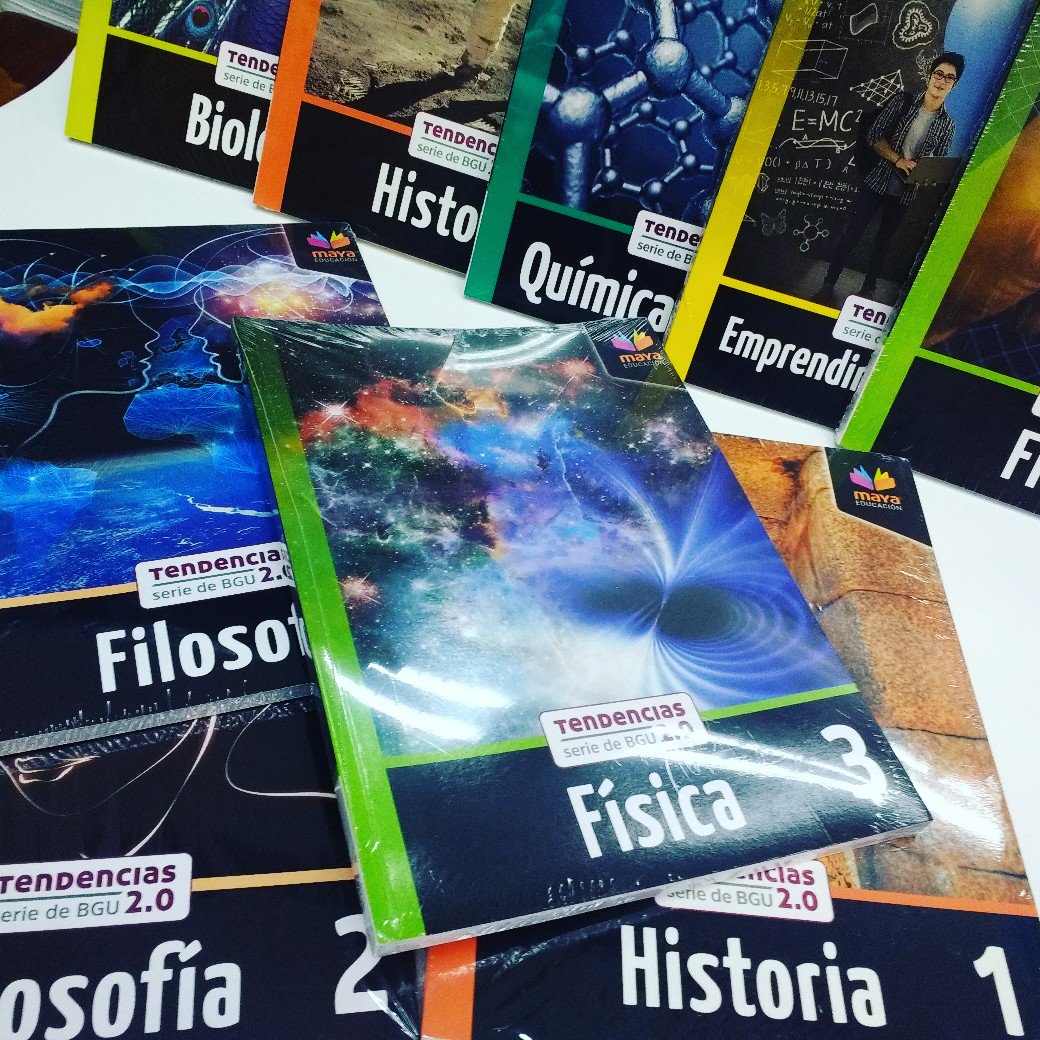 CientificaEc's tweet image. Llegaron los libros de #MayaEducacion TENDENCIAS serie de BGU 2.0 🤓📔📖📚