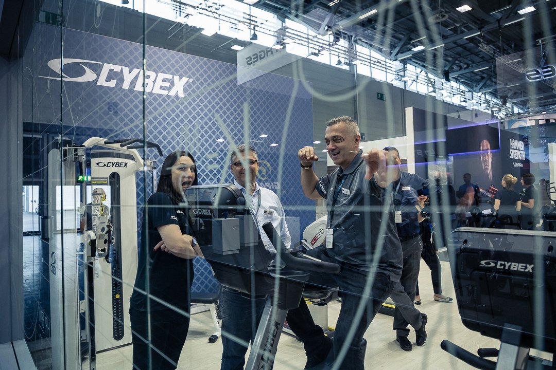 cybex's tweet photo. It was a great Day 1 at @FIBO_Show in Cologne, Germany. #FIBO2018 #CybexIntl https://t.co/r961jY3BJT