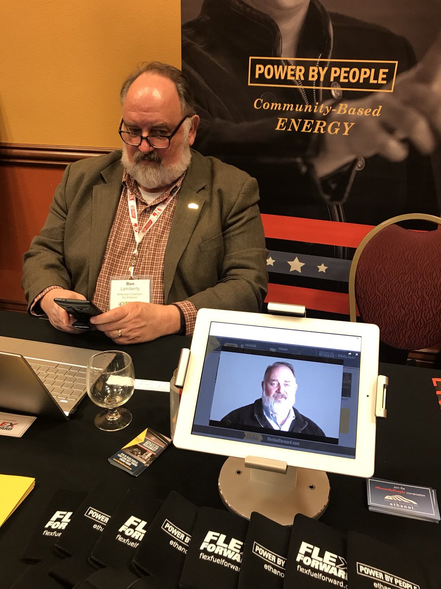 liz_bunkers's tweet photo. When you hear your voice coming from the iPad....@blendor 😂 @FlexFuelForward @ACEethanol https://t.co/mR3GhO3wo5