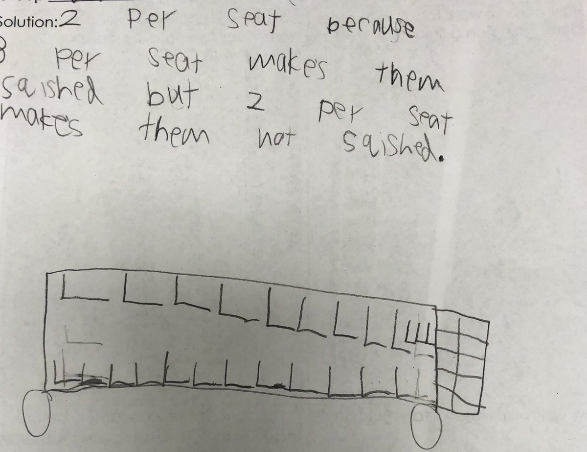 completemath's tweet photo. Model with mathematics! Young mathematicians (2nd graders) help teachers figure out how many students can fit in a bus for a field trip to the nature center! Hutchison elementary students rock! @completemath #modelwithmath #mathhappenings #immersion https://t.co/pNDabGRpYY