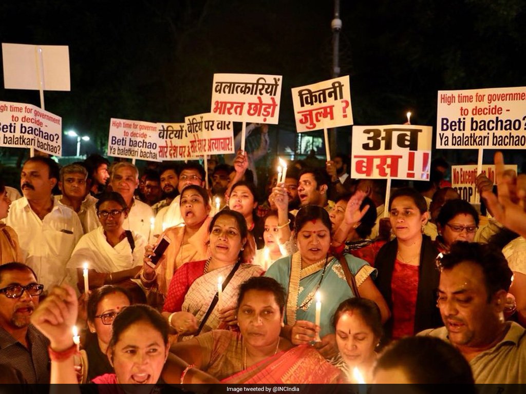ndtv's tweet photo. 'Beti Bachao' good slogan, but implement it: @RahulGandhi's midnight swipe at PM Modi

Read more: https://t.co/HPflzqhUW4
#JusticeforAsifa https://t.co/tmmg3w8iMx