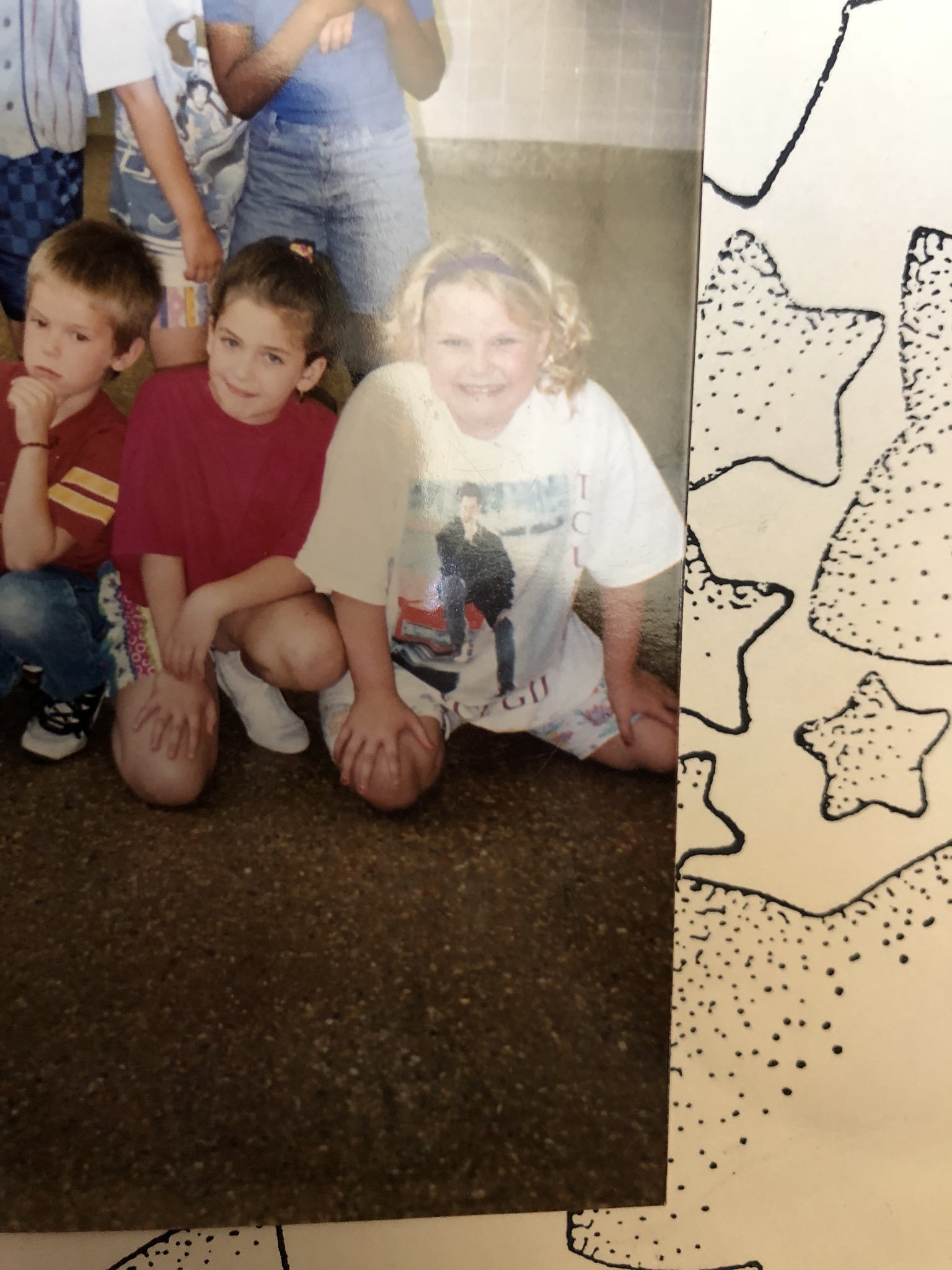 Happy Birthday here s a picture of me from kindergarten? First grade? Wearing a Vince Gill tour T-shirt 