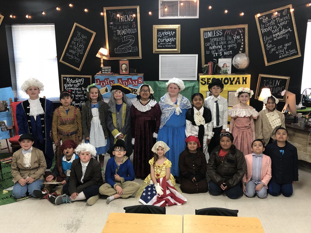 TheBestatAES's tweet photo. Mrs. Dixon’s and Mrs. Jones’ classes created an EPIC wax museum today at AES!!!! #thebestataes https://t.co/NdPWYVz3gE