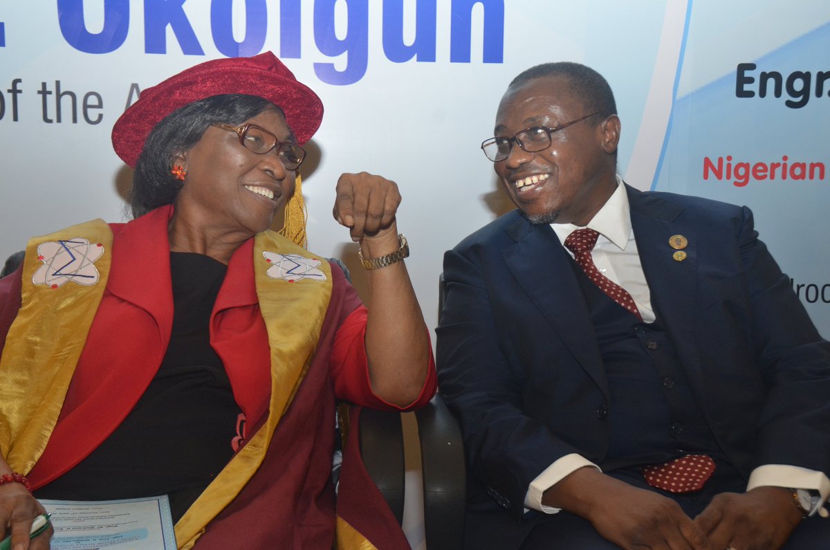 DrMKBaru's tweet photo. Earlier today in Lagos, I attended the Induction Ceremony of Engr. Alfred Irabor Okoigun as Hon. Fellow of the Nigerian Academy of Engineering (NAE). The feat is well-deserved considering Engr. Okoigun's unwavering commitment to promoting eng'g education in Nigeria. The cap fits! https://t.co/srCAW8nhwR