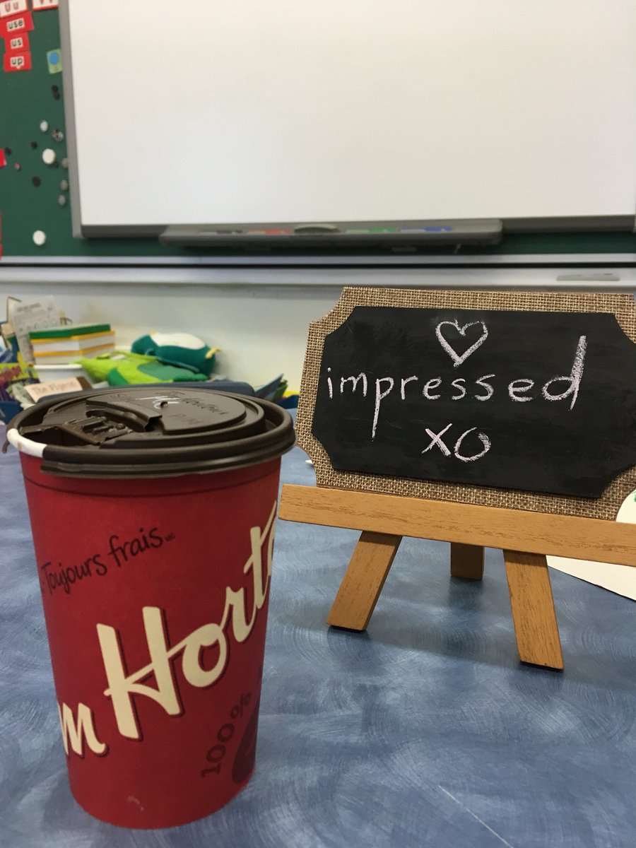dellbrewer's tweet photo. In 1H our word of the day was #impressed and thats exactly what I was when our wonderful admin team surprised the staff with Tim Hortans this evening! #CaringCoyotes #ParentTeacherNight @KeswickValley @ASDWLimelight https://t.co/aTSCMyqIuk