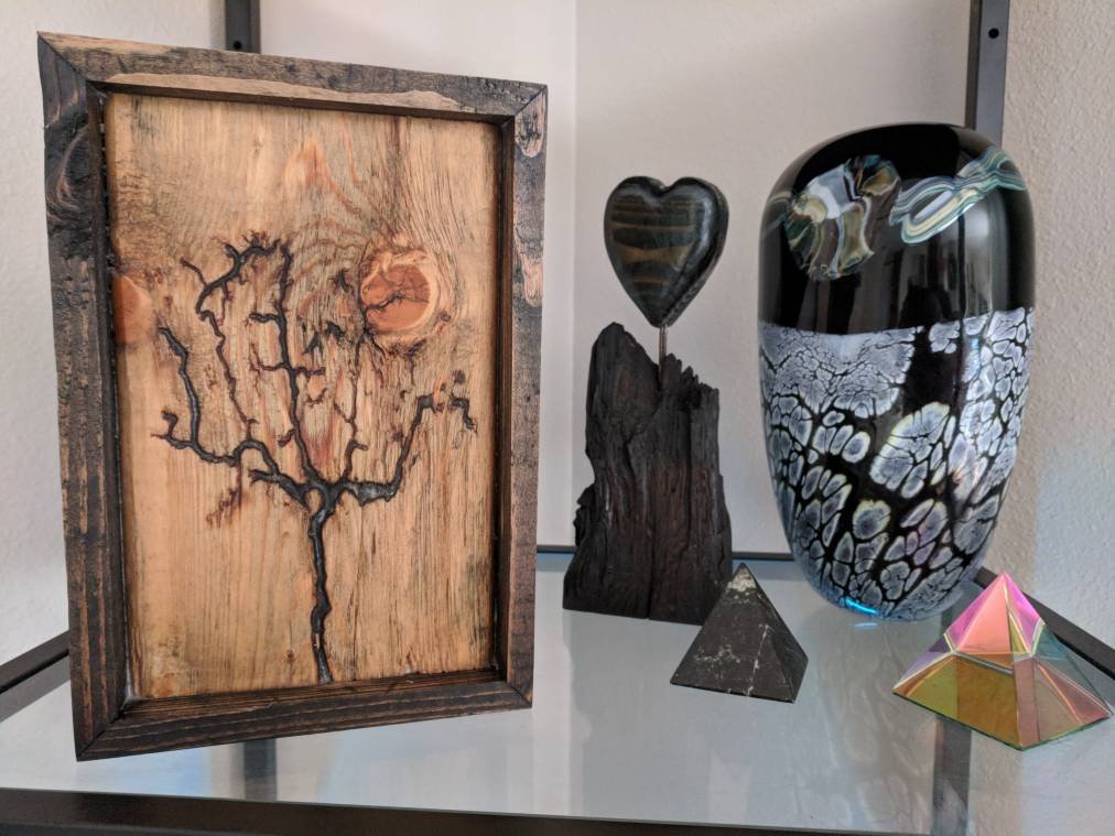 Excited to share the latest addition to my #etsy shop: Framed Lichtenberg burn etsy.me/2JCJYbj #housewares #homedecor #reclaimedwood #art #british #lichtenberg #tree #wall #hanging