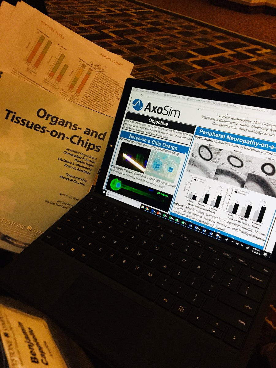 AxoSim's tweet photo. Last day here at #KSchips with the top minds in Organs on Chips! The people, the science, the learning, and of course, the skiing at Big Sky have made for an incredible conference moving drug development forward. Proud to be a part of the future with our Nerve-on-a-Chip! https://t.co/5Wizvj9j7U