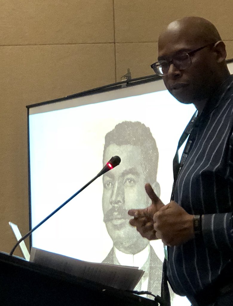 scotfrench's tweet photo. @JulianChambliss @laurien @WorldProfessor @BlkPerspectives @JulianChambliss discusses key role played by Advocate editor Gus Henderson in securing votes for Winter Park’s 1885 incorporation. His #AdvocateRecovered project daylights hidden archive and changes narrative to highlight black agency and recover early WP’s social world https://t.co/wMZXkLW6Kd