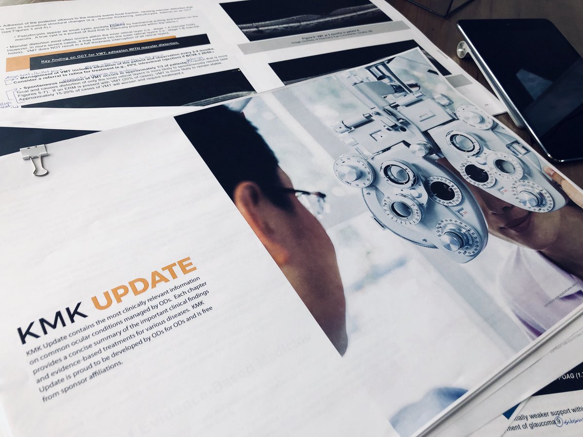 KMKOptometry's tweet image. 😊 Putting the finishing touches on the new 2018 #kmkupdate 📖 ... now in full color + 👁 images + more content! Filled with clinical pearls! 🤔 Release information coming soon! #kmkoptometry #optometryeducation #dominate #powertotheod