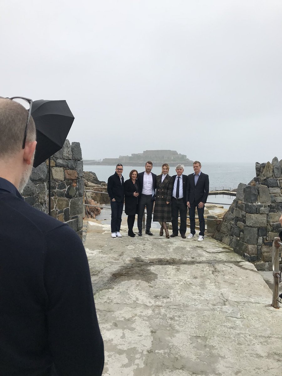 Incredible day on Guernsey today with the cast and crew of #GuernseyMovie, celebrating the film’s island premiere!