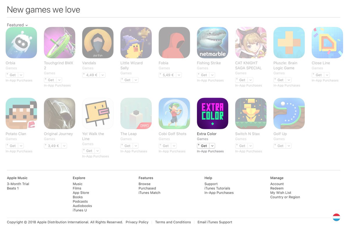 EvilIndieGames's tweet photo. In Europe - Extra Color - is featured in "New games we love"!
Thank you @AppStore!
:)
#ios #iosgame #extracolor #freegame @AppStoreGames #gamedev #indiedev #altdev #apple #altgame #free #game #mobilegame #indiegame https://t.co/jJh8tOXvG9