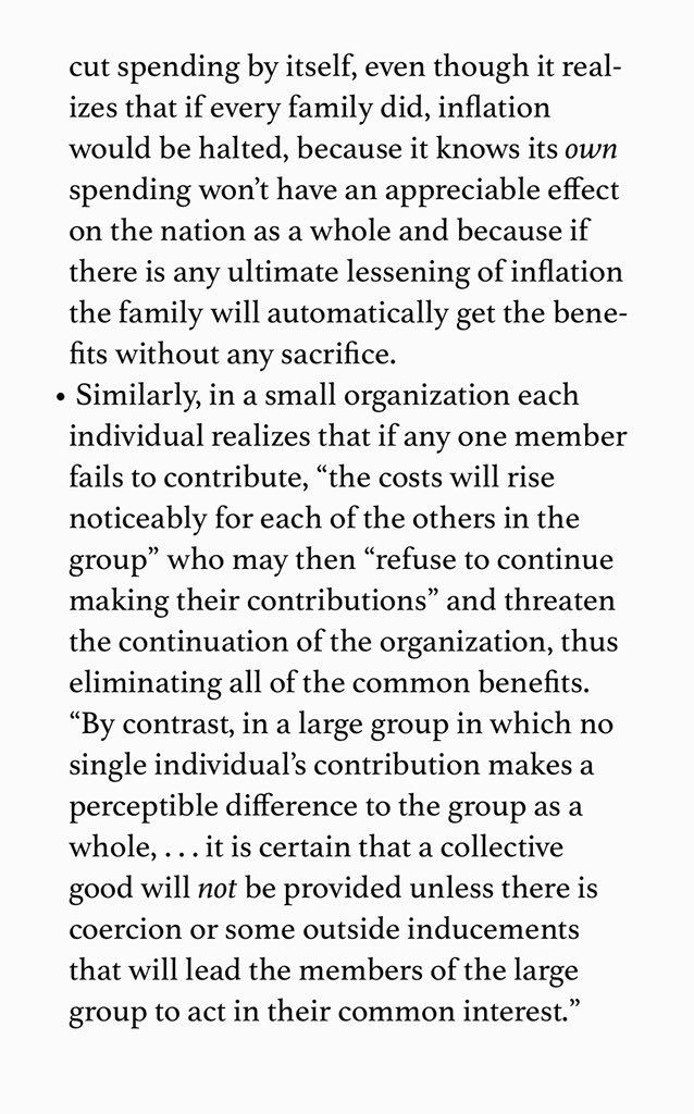 “Mancur Olson, Jr., a professor of economics at the University of Maryland—a quite conventional, even conservative, professor of economics...” — Kirkpatrick Sale on Olson’s findings on the benefits of small organizations. Now apply this to cities, schools, even countries!