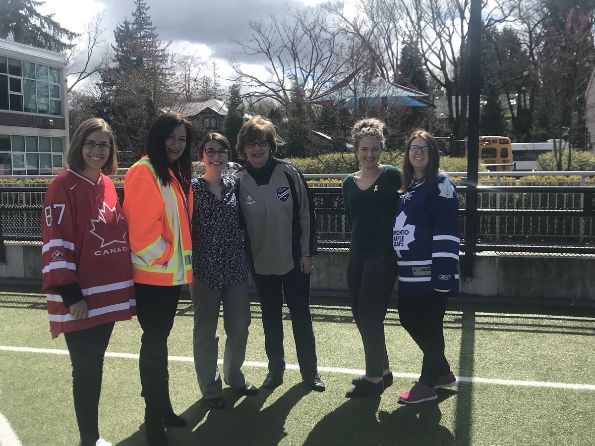 Teachers and students <a href="/YorkHouseSchool/">York House School</a> supported the Humboldt Broncos by participating in wearing #jerseysforhumboldt today.