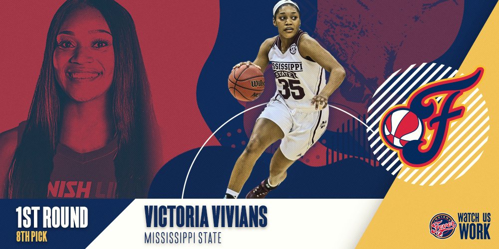 With the 8th pick in the 2018 #WNBADraft, the #Fever select Victoria Vivians from  Mississippi State University.

#WNBADraft #WatchUsWork