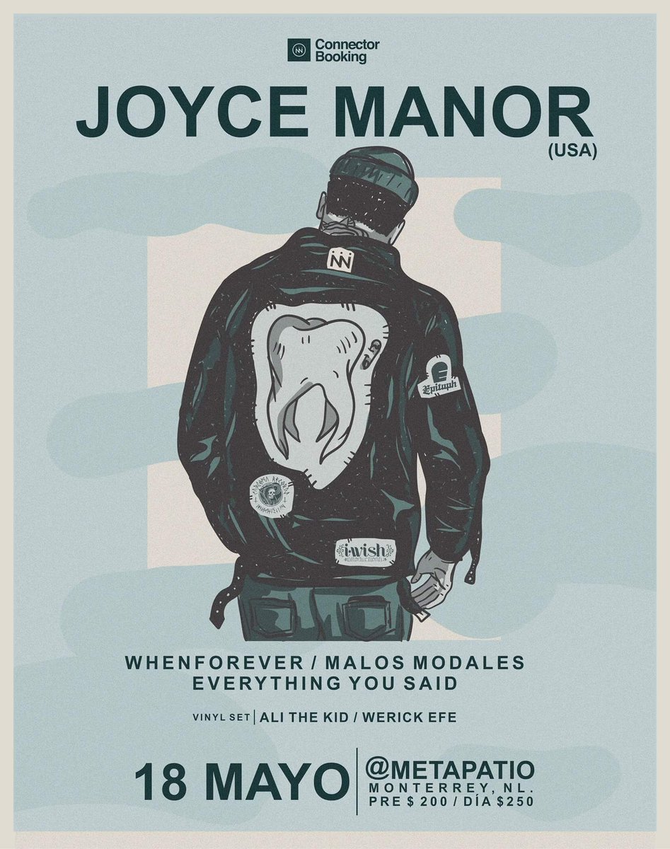 18 de mayo en Metapatio c/<a href="/JoyceManor/">Joyce Manor</a> <a href="/Whenforever/">WHENFOREVER</a> <a href="/malos_modales/">Malos Modales</a>  😬♥️✌️