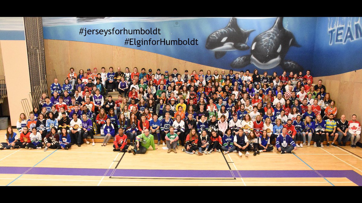Elgin park Orca’s supporting the Humboldt’s 💚
#ElginforHumboldt #StuCoSupports 
@ELGINPARKorcas