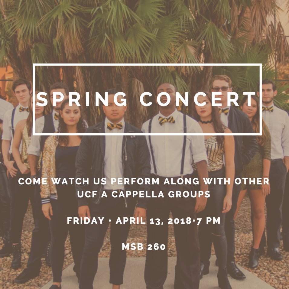 Please join us at our spring concert tomorrow night! Free admission and donations of non-perishable food will be accepted to give to Second Harvest Bank of Central Florida. Doors open at 6:45pm