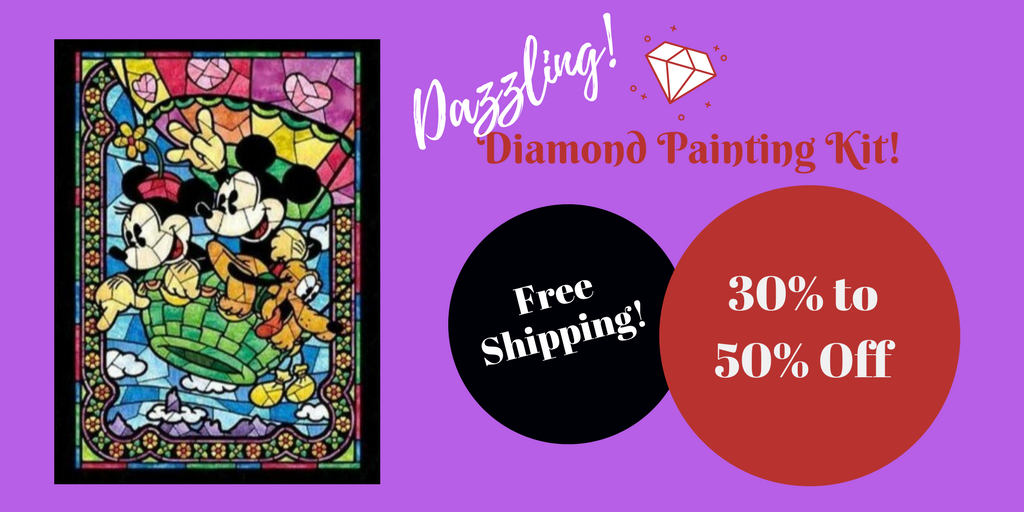 5D Diamond Painting Abstract Flowered Monkey Kit - Bonanza Marketplace