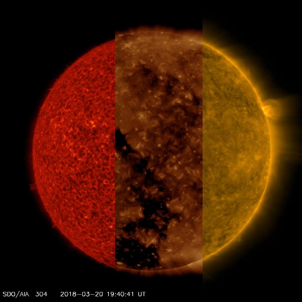 Our <a href="/NASASun/">ARCHIVED - NASA Sun & Space</a> observatory takes 📸 of the 🌞 every 12 seconds in various wavelengths. To illustrate how solar features that appear in one ultraviolet wavelength are difficult, if not impossible, to see in the others, we ran together three sequences: go.nasa.gov/2EGgHch