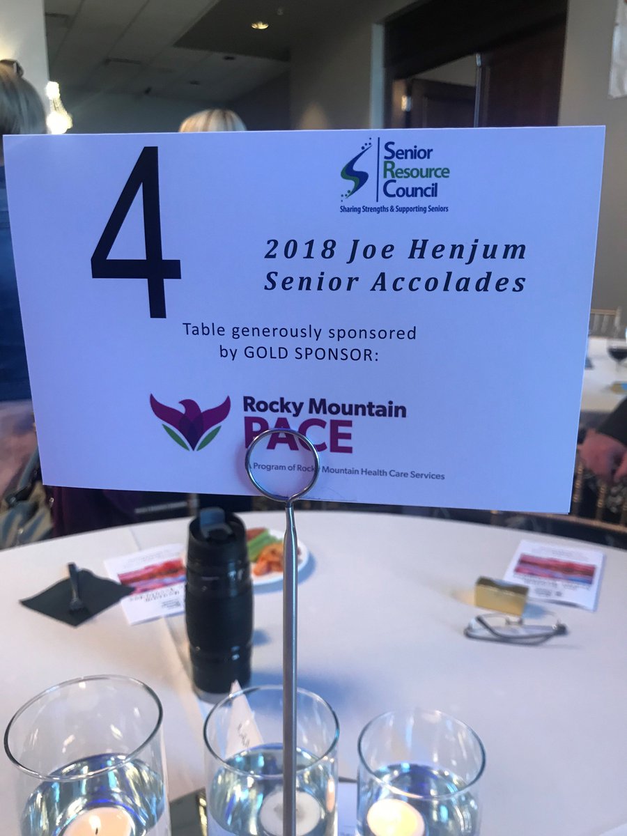 RMHCS's tweet photo. Rocky Mountain PACE was honored to be part of the Senior Resource Council's Joe Henjum Senior Accolades yesterday!  What a lovely event to recognize those who go above &amp; beyond for seniors!  #RMPACE #SeniorResourceCouncil #JoeHenjum https://t.co/gyzNG7Vh6H