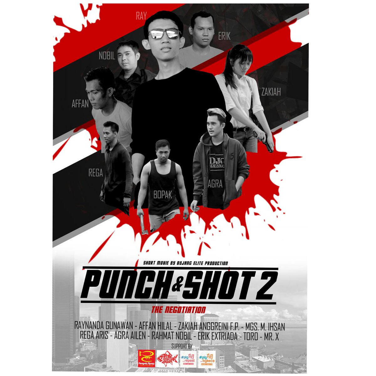 Jumat, 13 April 2018
Film dengan judul "Punch &amp; Shot 2 "The Negotiation" " Rumah Produksi "Bujang Elite Production"  Asal "Palembang" 
• 
Ayo voting Film ini di instagram @fflampung agar mendapatkan penghargaan kategori Film Terfavorit Festival Film Lampung 2018