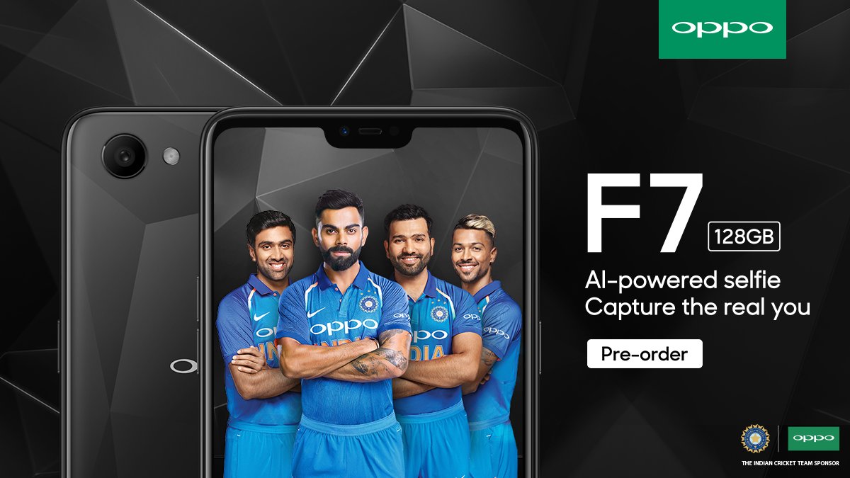OPPOIndia's tweet photo. Pre-order the lavish F7 Black Diamond - 128GB and First Sales start from 20 Apr 2018.
Know more: https://t.co/gQDgaT7Z2x 
ICICI Cashback –  https://t.co/jEjMboiux6
JIO instant Cashback - https://t.co/sr2uZTmQzL
One Time Screen Replacement - https://t.co/jHmyPY0y3O https://t.co/Y9szPd8U4S