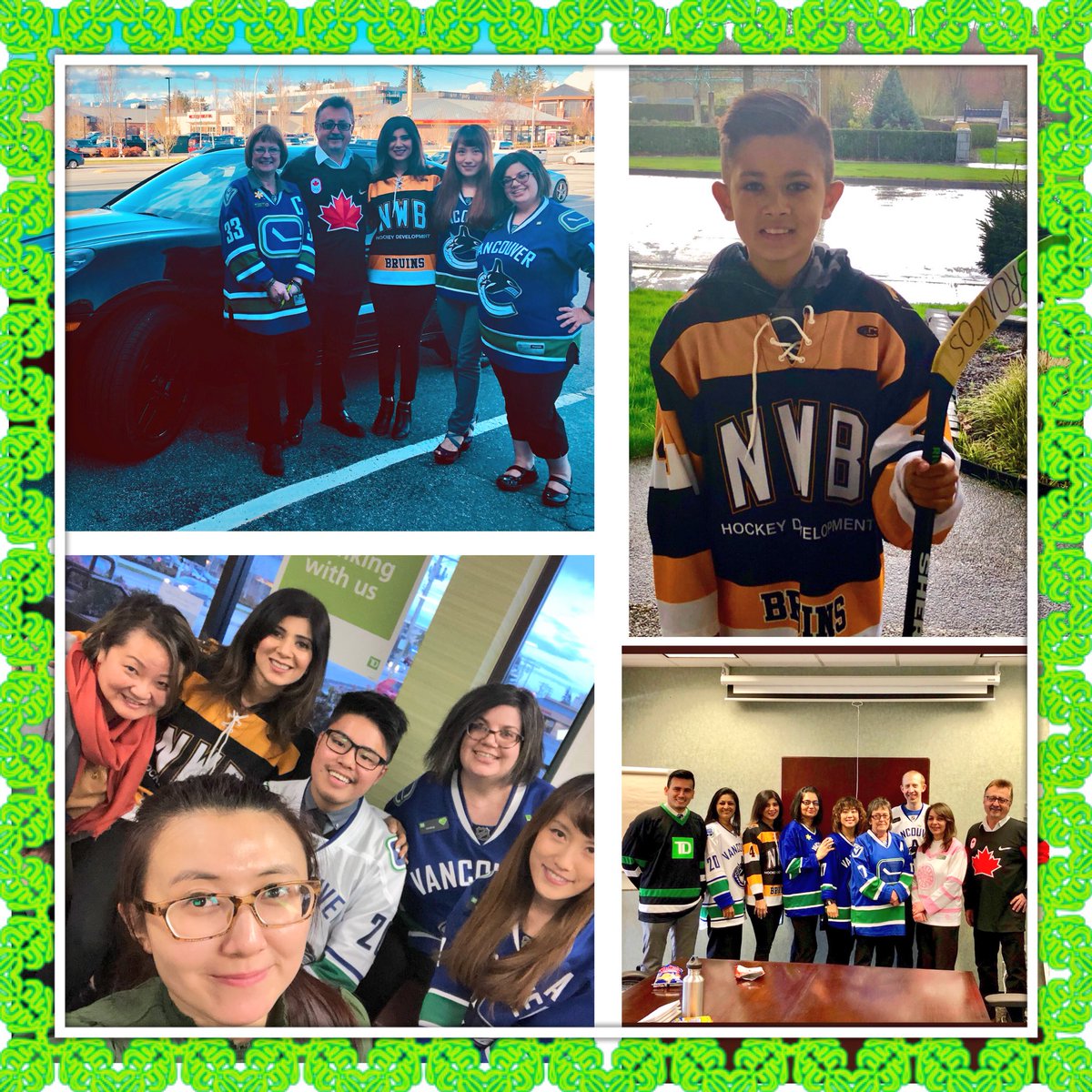 Sending love and prayers to Humboldt, SK 💚🏒💛 #jerseydayforhumboldt #humboltstrong <a href="/whiterockbob/">Bob Bezubiak</a>