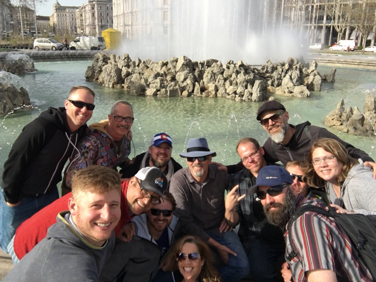 LeftHandBrewing's tweet photo. This crew of Lefties is in Vienna, Austria on the Left Hand Five Year Trip and headed to Budapest, Hungary. Want to someday be able to say #ThisIsWorkForMe? Don’t forget we are hiring! https://t.co/M1TKGAerCk