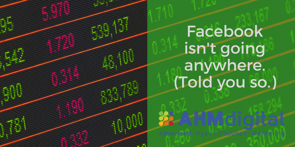 AHMdigital's tweet photo. Facebook is poised to pull out of its tailspin.
(link: https://t.co/IOONRoQ5NQ) https://t.co/aGjxSNFnJb…
#AHMdigital #DigitalTransformation #facebook #digitalleaders #keepingyouinformed https://t.co/TXj73jIiLr
