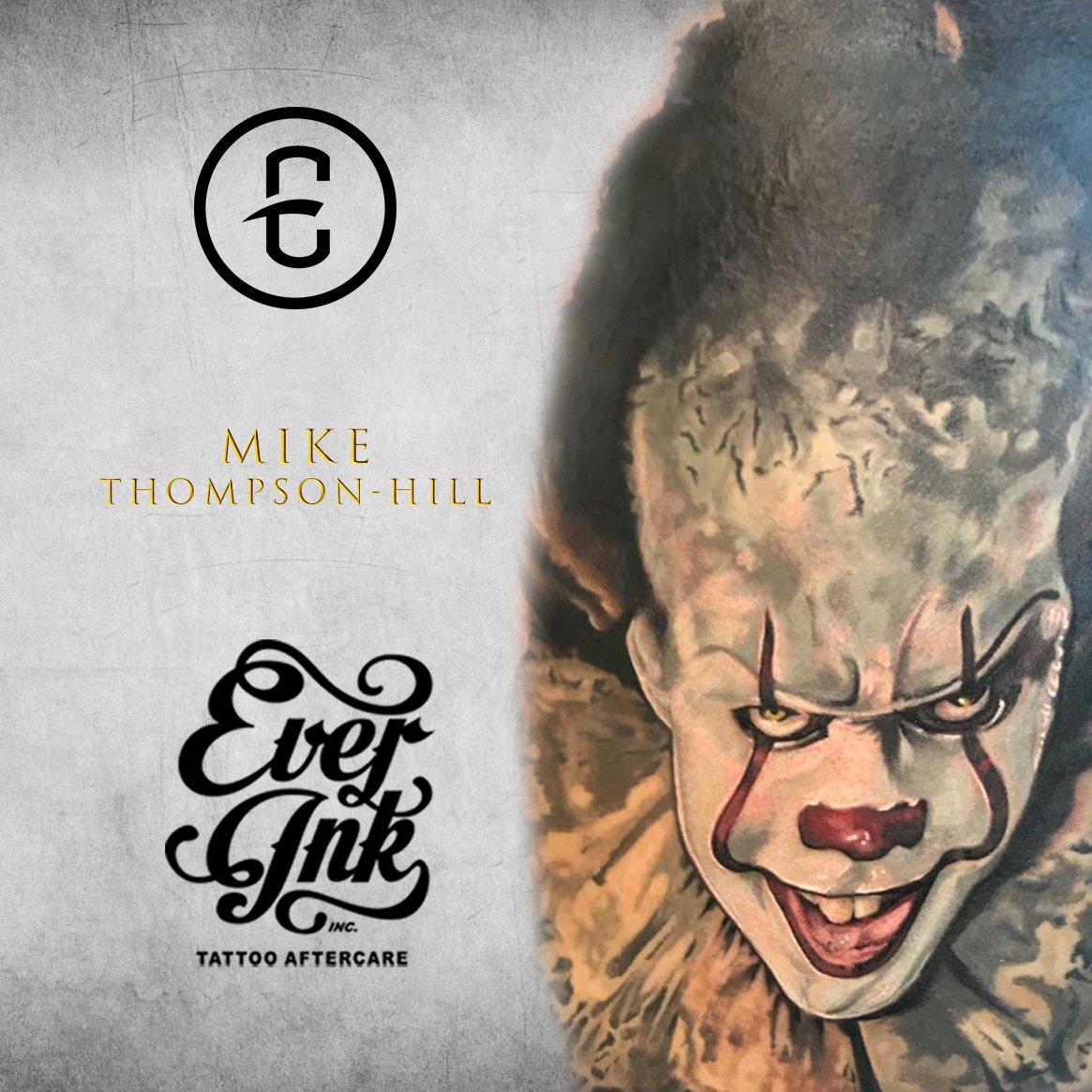EverInkInc's tweet photo. Tattoo by Ever Ink Team member @mikethompsonhill_art

#clown #clowntattoo #it #itmovie #ittattoo #pennywise #pennywisetattoo #follow #throwbackthursday #movietattoo #colortattoo #like #post #instagood #tattoos #ideas #tattooing #guyswithtattoos #girlswithtattoos #art #inked #inks https://t.co/R3sUf639tE