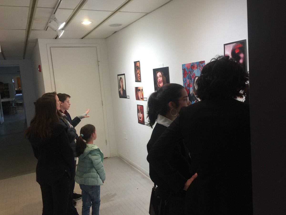 The pop-up show at the One River School of Art and Design was such a fun time! Eating cookies while looking at art=great combo.