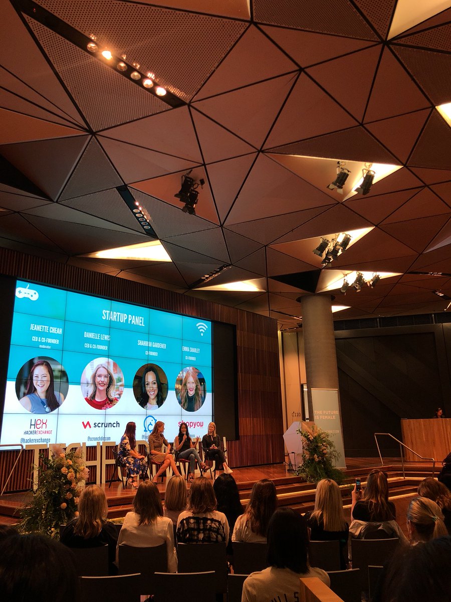 eventsbyexample's tweet image. The @TheLeagueWomen #techformation2018 start up panel is underway featuring the ladies of @finchapp_ @scrunch and @shopyou_ moderates by Jeanette of Hacker Exchange. #YTG