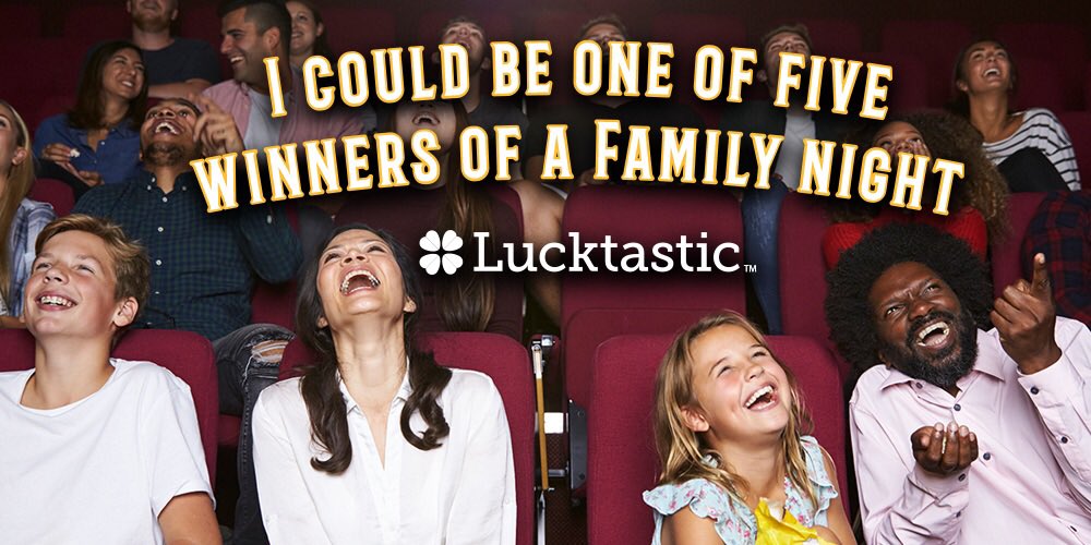 Oh_Sizzle_'s tweet photo. Lucktastic is giving away a Family Night to 5 winners! https://t.co/qKrGMnJIJw https://t.co/SZyoSYaScT