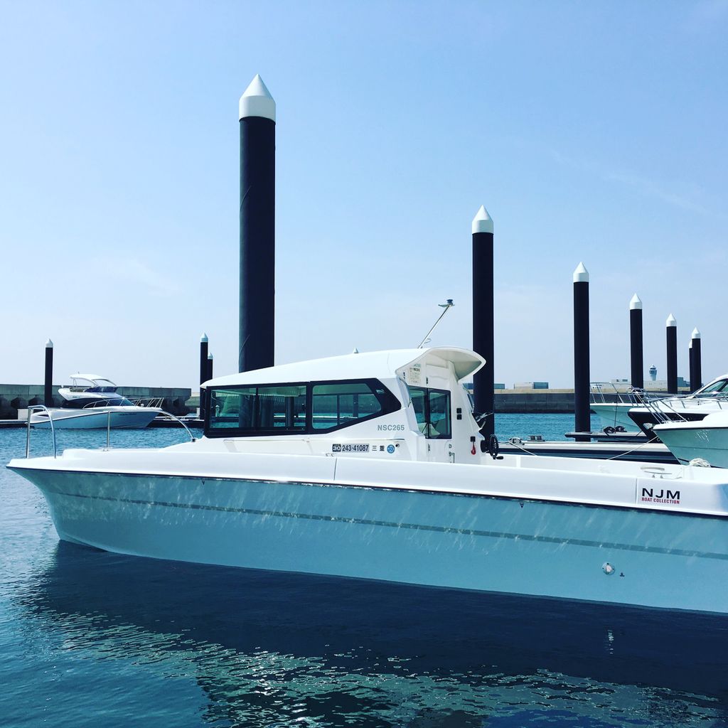 newjapanmarine's tweet photo. 本日から3日間、常滑のNTPマリーナりんくうにて名古屋ボートショー！NSC265試乗できます！入場、駐車場無料です。現在少し風がありますが、多少波がある方が船の良さがわかります。是非この機会にお試し下さい。

#NSC265 #njm #名古屋ボートショー #NTPマリーナりんくう #ニュージャパンマリン https://t.co/RlKXbxO724