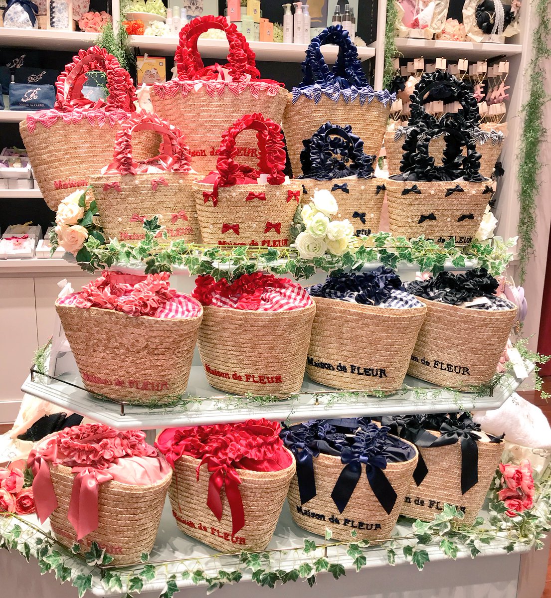 Maison de FLEUR カゴバッグ