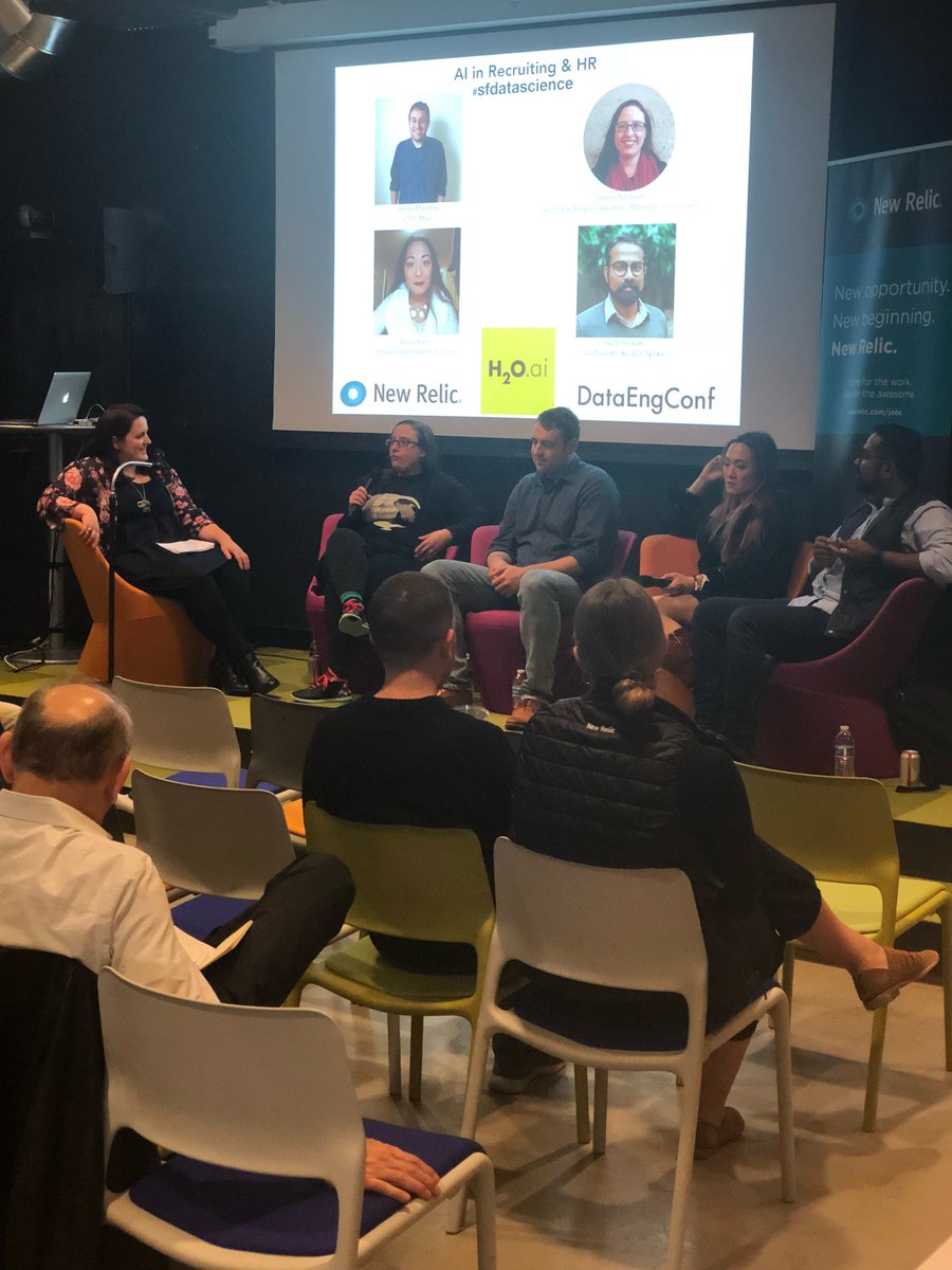 h2oai's tweet image. @rosalieinc kicks off the #sfdatascience meetup panel hosted at @newrelic.  #AIinRecruiting #HR #community