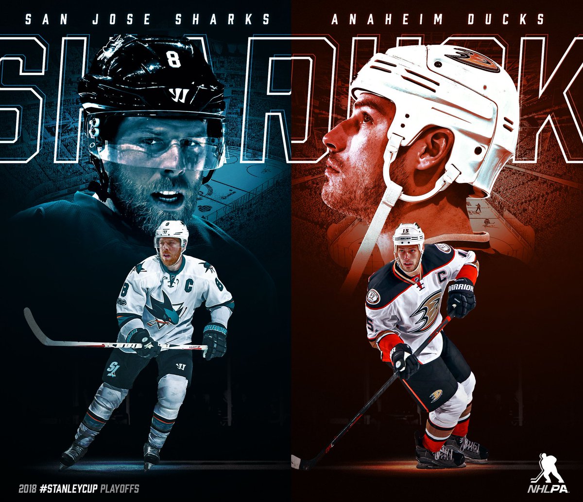 Almost game time! Puck drops on Game 1 for the <a href="/SanJoseSharks/">San Jose Sharks</a> and <a href="/AnaheimDucks/">Anaheim Ducks</a> at 10:30 pm ET – share your series predictions below!