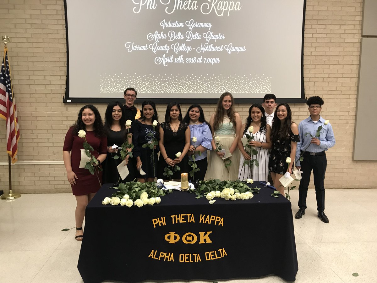 Phi Theta Kappa Induction #TCCNorthWest #SharksWithDegrees @FortWorth_ISD