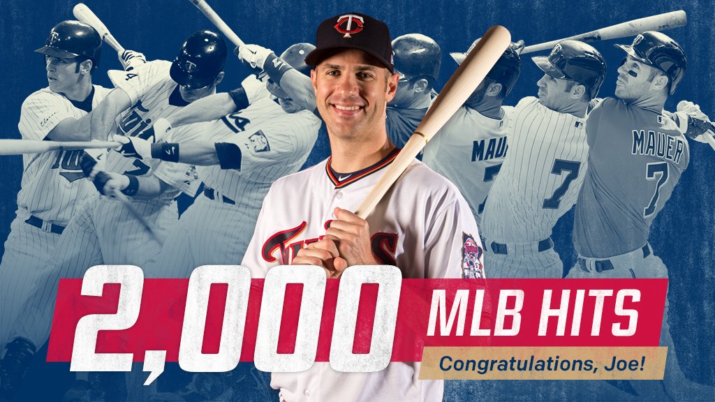 Twins' Joe Mauer reaches 2000 hits - Twinkie Town