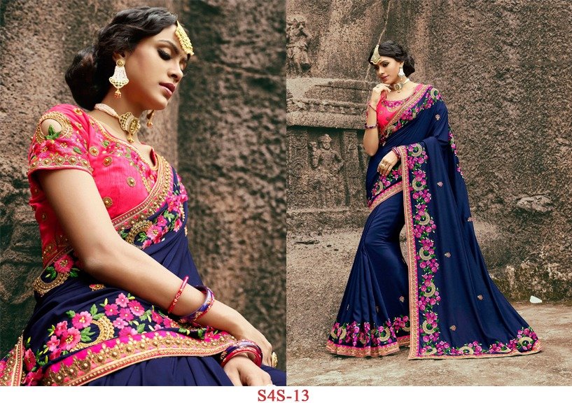IC_Shops's tweet photo. #indiancraftshops #apparels #women #Sarees 
Buy the Navy Blue Rangoli Silk Saree With Banglori Silk Blouse Piece  from https://t.co/zwYRlS7jxJ https://t.co/joPsosvTg5