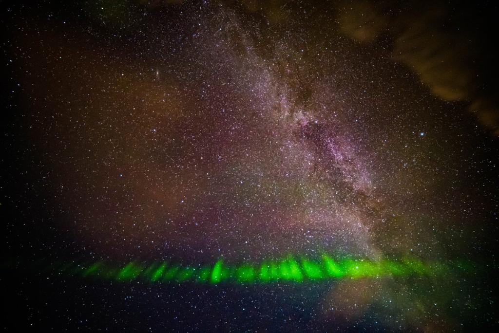 NASAGoddardPix's tweet photo. Citizen scientists helped NASA identify an #aurora-related celestial phenomenon, now called STEVE. Want to become a citizen scientist? Find projects here: https://t.co/MTNXdWqNrW

More images of STEVE: https://t.co/tNDUdcKGL6 #CitSciDay2018 https://t.co/ecTwpebTUL