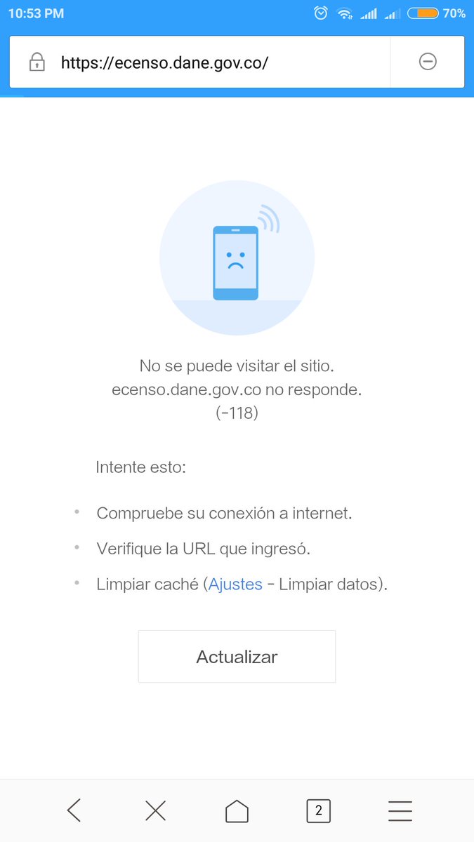 NathisMeneses's tweet photo. #Censo2018 he intentado todo el día hacer el censo y me sale lo lo mismo,  como pretenden que realicemos  el censo si no funciona la plataforma https://t.co/gC0r0Py2bs